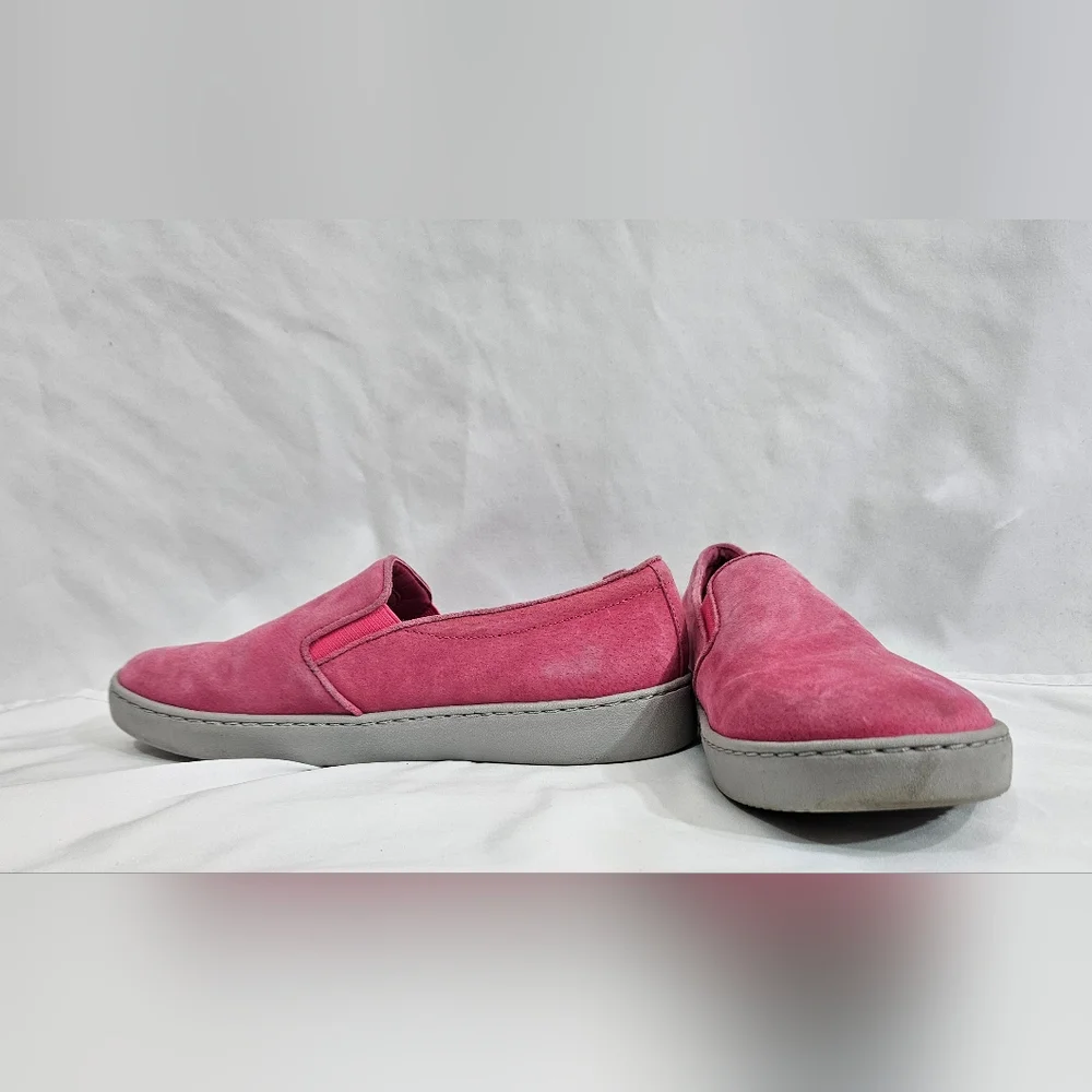Vionic Pro Mahoney Avery Pink Slip On Suede Shoes Womens Size 9